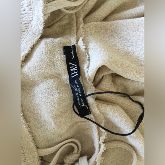 NEW Zara X Renewcell Ecru Corset Sundress Viscose Maxi Long Strappy Dress M - Picture 7 of 16